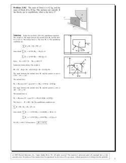 Problem 3.102 The mass of block A is 42 kg, and the mass of block