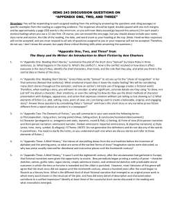 0eng 243 discussion questions on “appendix one, two, and three”