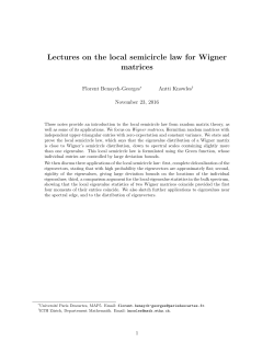 Lectures on the local semicircle law for Wigner matrices