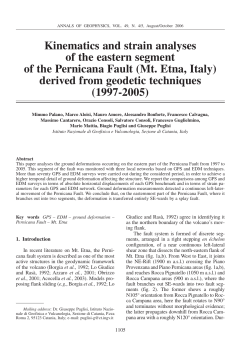 Kinematics and strain analyses of the eastern segment of the