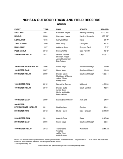 Track-Outdoor Records