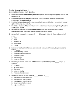 Physical Geography, Chapter 5 Learning Objectives and Study