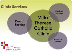 2015 Annual Report - Villa Therese Catholic Clinic