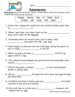 Antonyms - Education World