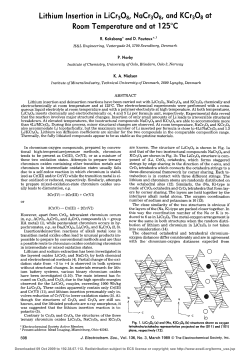Lithium Insertion in LiCr308, NaCr308, and KCr308 at