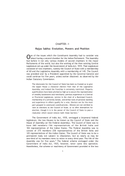 CHAPTER&mdash;1 Rajya Sabha: Evolution, Powers and Position