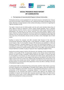 SOCIAL PROGRESS INDEX REPORT SPI COMMUNITIES