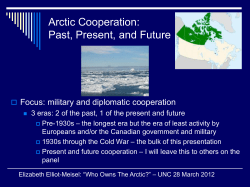 Arctic Cooperation: Past, Present, and Future