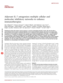 Adjuvant IL-7 antagonizes multiple cellular and molecular inhibitory