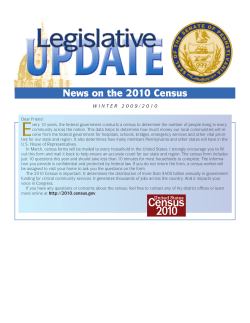 News on the 2010 Census