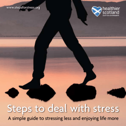 Steps to deal with stress