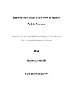 Radionuclide dissociation from bentonite colloid systems