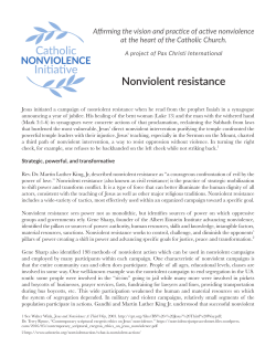Nonviolent resistance