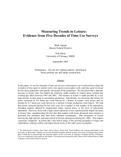 Measuring Trends in Leisure: Evidence from Five Decades of Time