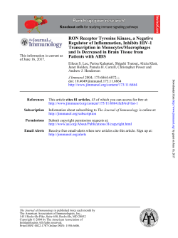 Patients with AIDS and Is Decreased in Brain Tissue from