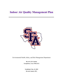 Clemson University Indoor Air Quality Plan