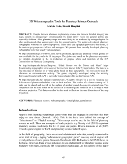 Introduction - Cartography and Geographic Information Society