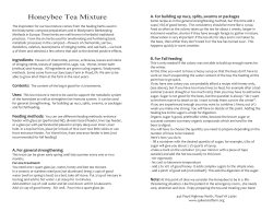 Honeybee Tea Mixture