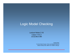Logic Model Checking