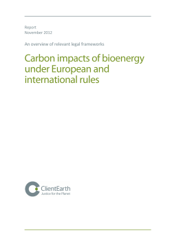 An overview of relevant legal frameworks