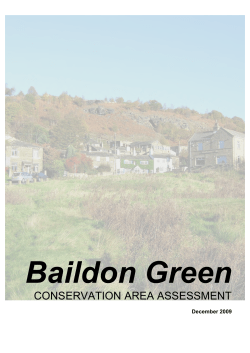 Baildon Green Conservation Area Assessment