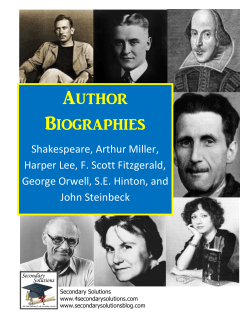 Author Biography: George Orwell