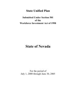 State of Nevada - Nevada Department of Employment, Training and