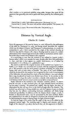 Distance by Vertical Angle