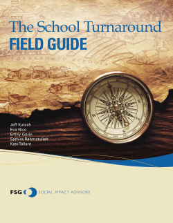 The School Turnaround Field Guide