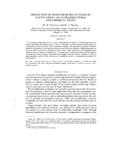 protection of wood from decay fungi by acetylation
