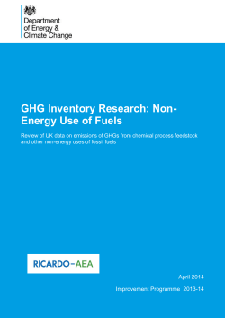 Non-Energy Use of Fuels - UK-Air