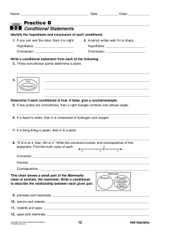 Practice B 2-2 - General Class Information