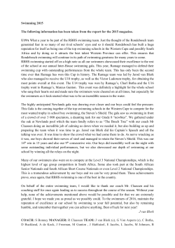 Swimming - Rondebosch.com