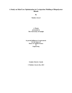 A Study on Skin/Core Optimization in Co-injection