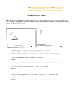 land and sea breeze worksheet