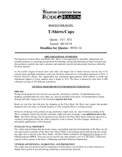 T-Shirts/Caps - Houston Livestock Show and Rodeo