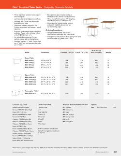 Cielo&reg; Tables - Encore Seating