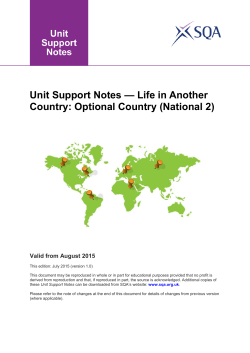 National 2 Life in Another Country