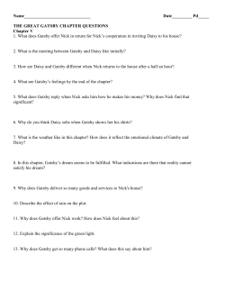 Gatsby ch 5 and 6 questions