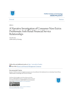 A Narrative Investigation of Consumer Non-Exit in