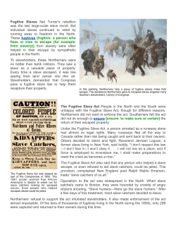 Fugitive Slaves - MrFurgione.com