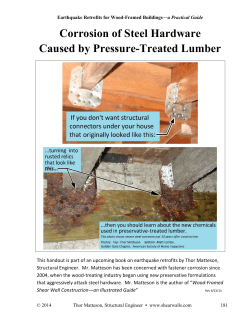 Corrosion of Steel Hardware Caused by Pressure