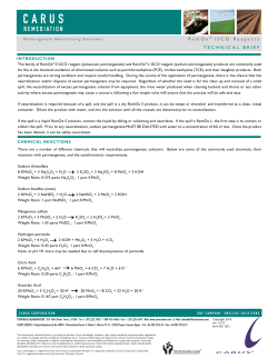 RemOx &reg; Neutralizing Solutions