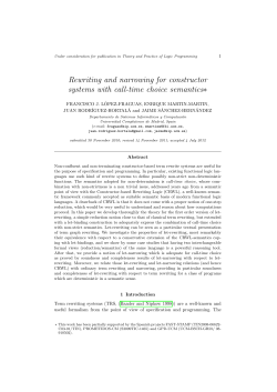 Rewriting and narrowing for constructor systems with call