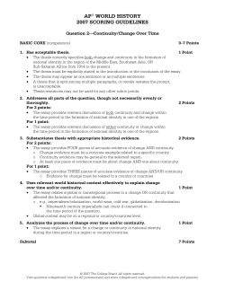 ap world history 2007 scoring guidelines - AP Central
