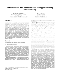 Robust sensor data collection over a long period