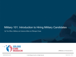 Military 101: Introduction to Hiring Military Candidates