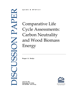 Carbon Neutrality and Wood Biomass Energy