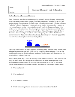 Atoms, Water Molecules, and the Electric Force