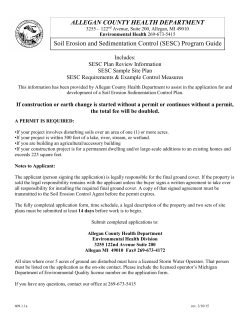 SESC Packet - Allegan County